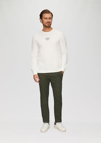 Coupe slim Pantalon chino 'Austin' s.Oliver en vert