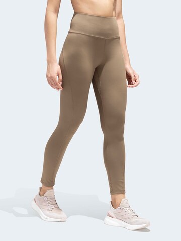 ADIDAS BY STELLA MCCARTNEY Скинни Спортивные штаны в Коричневый: спереди