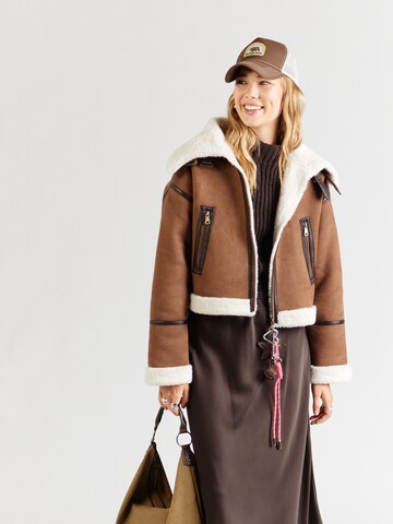 OAKWOOD Between-season jacket in Brown: front