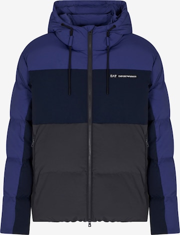 EA7 Emporio Armani Vinterjakke i blå: forside