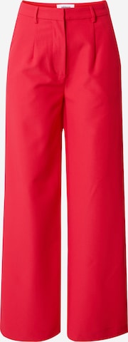 minimum Wide leg Trousers in Red: front