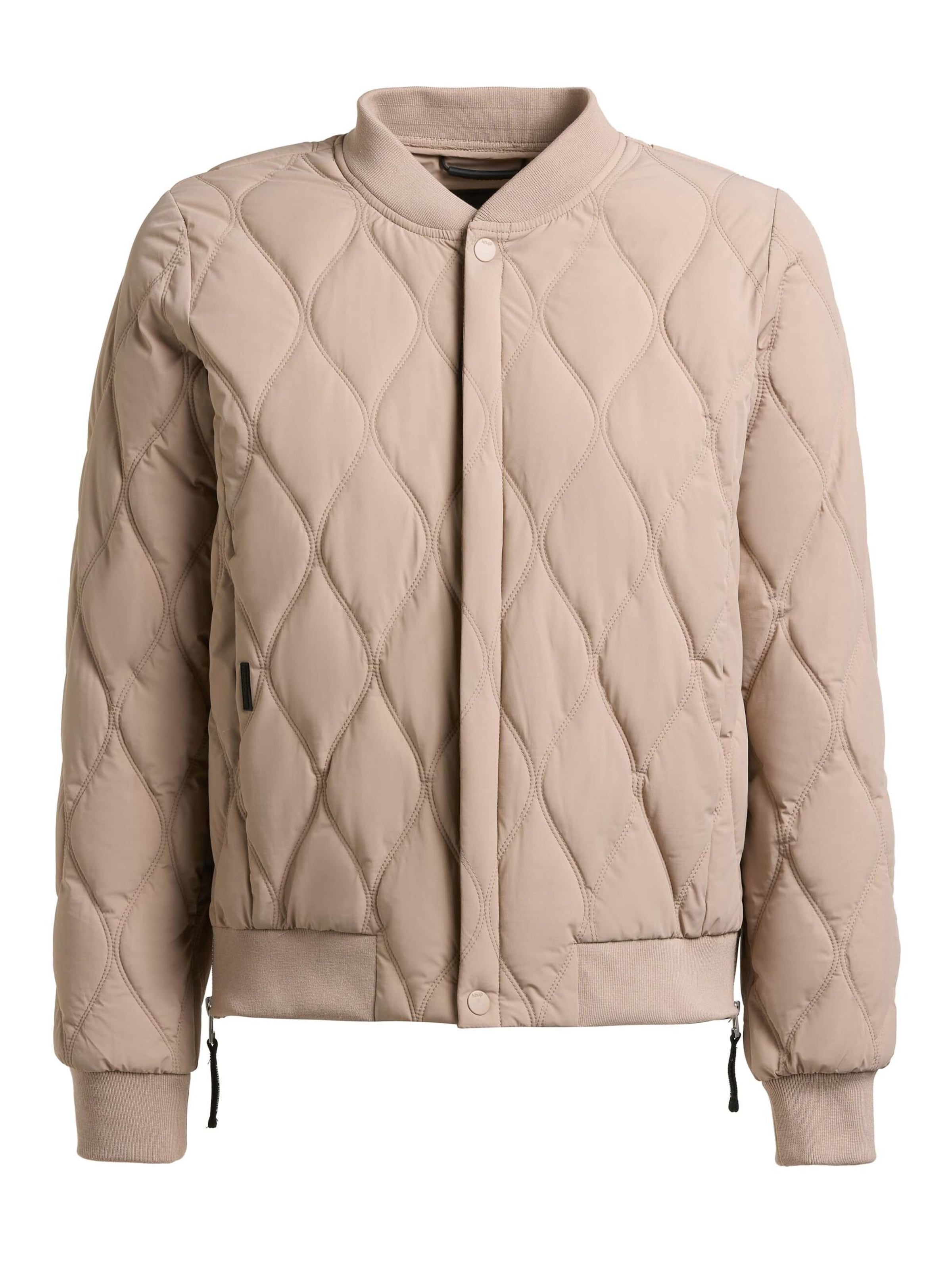 khujo Демисезонная куртка в Бежевый: спереди