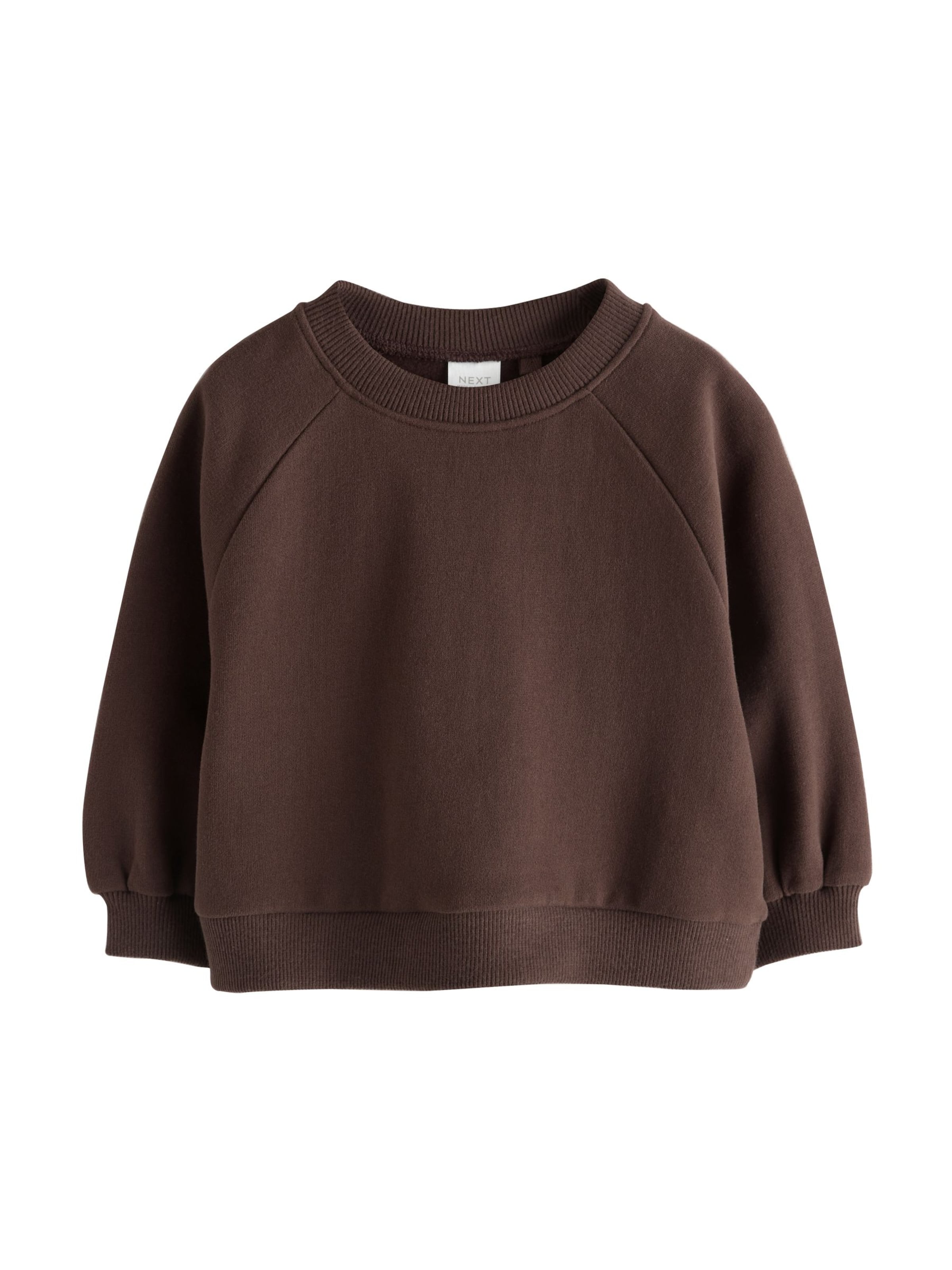 Next Sweatshirt in Bruin: voorkant