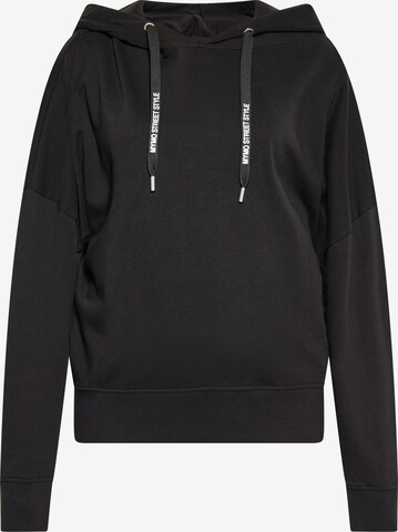 MYMO Sweatshirt in Zwart: voorkant