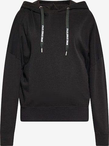 MYMO Sweatshirt in Zwart: voorkant