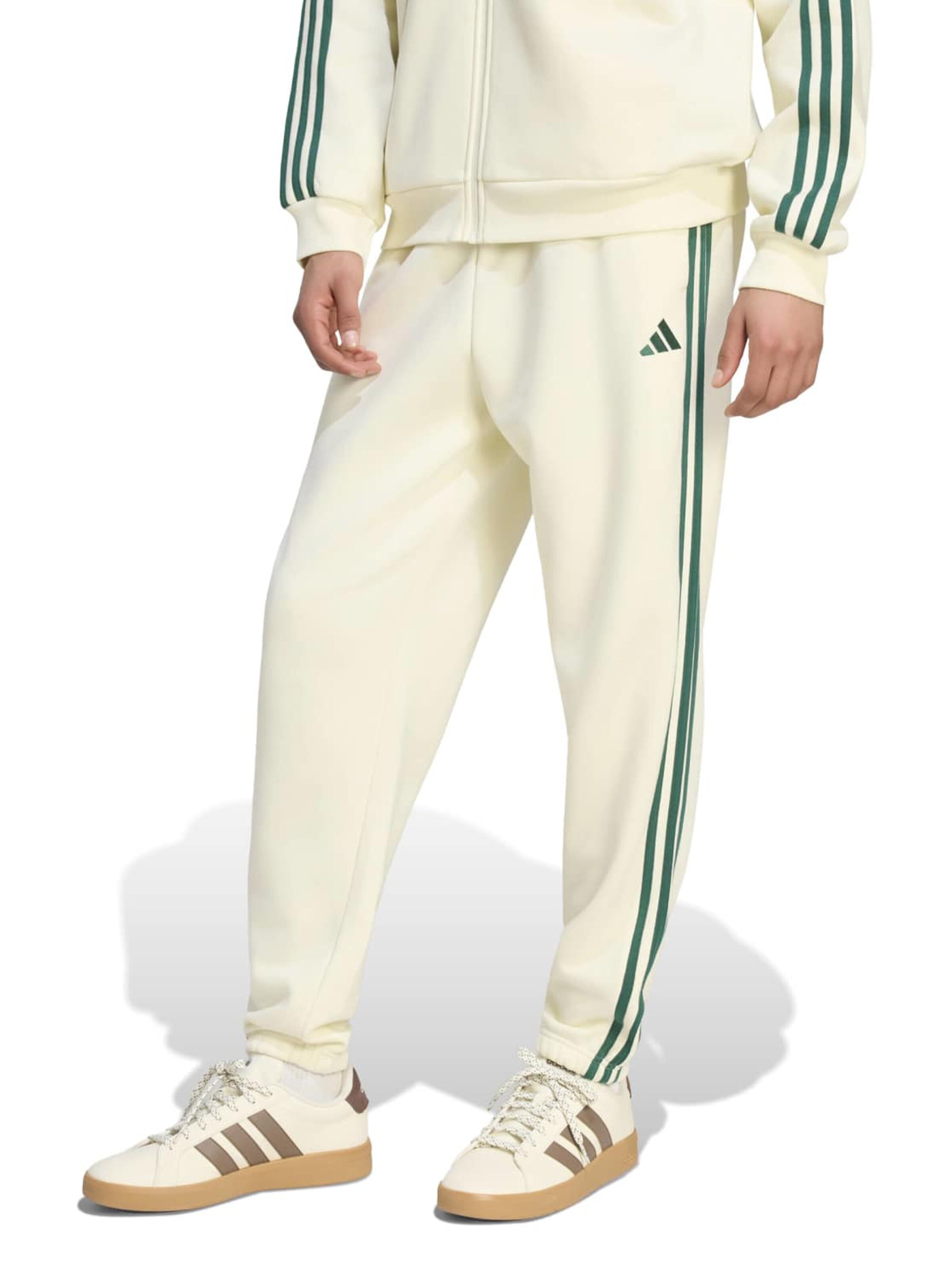 Effilé Pantalon de sport ADIDAS SPORTSWEAR en beige : devant