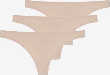 SCHIESSER Thong in Beige: front