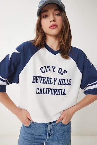 Happiness İstanbul Tričko - Modrá: predná strana