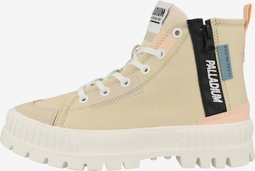 Palladium Sneaker ' Pallashock Backzip 2 ' in Beige: Vorderseite