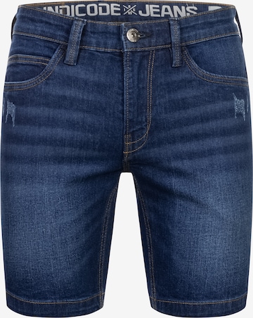 Jean 'Fly' INDICODE JEANS en bleu : devant