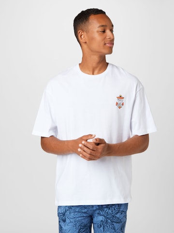 T-Shirt 'TATTOO' JACK & JONES en blanc : devant