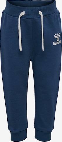 Hummel Tapered Pants in Blue: front