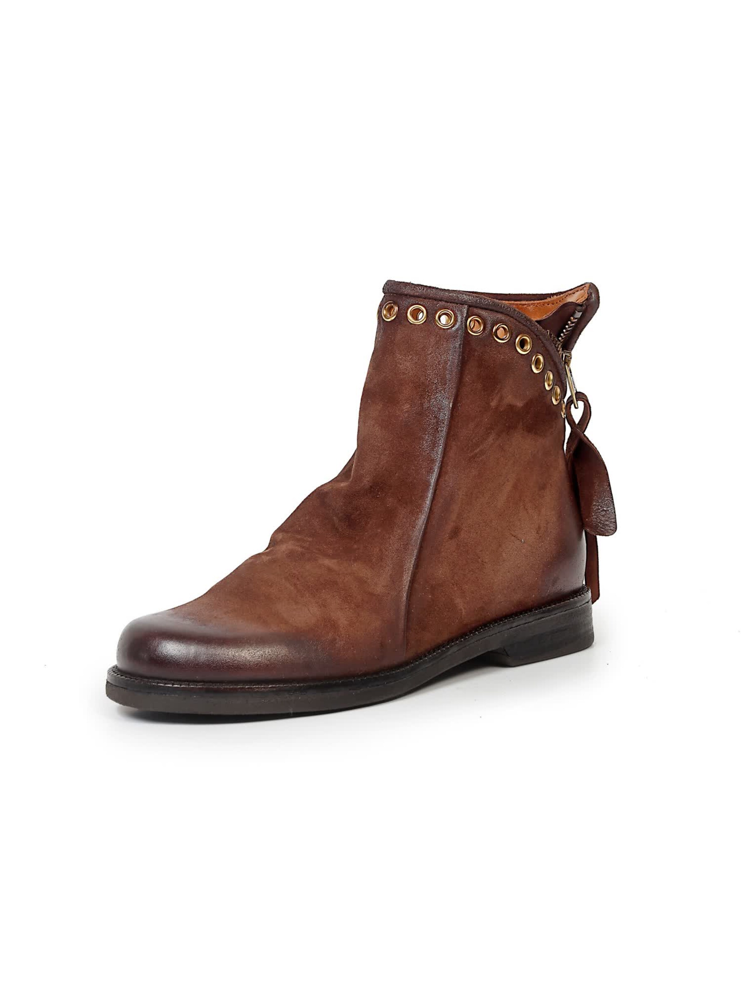 A.S.98 - Botas pelo tornozelo 'Alayna' em castanho: frente