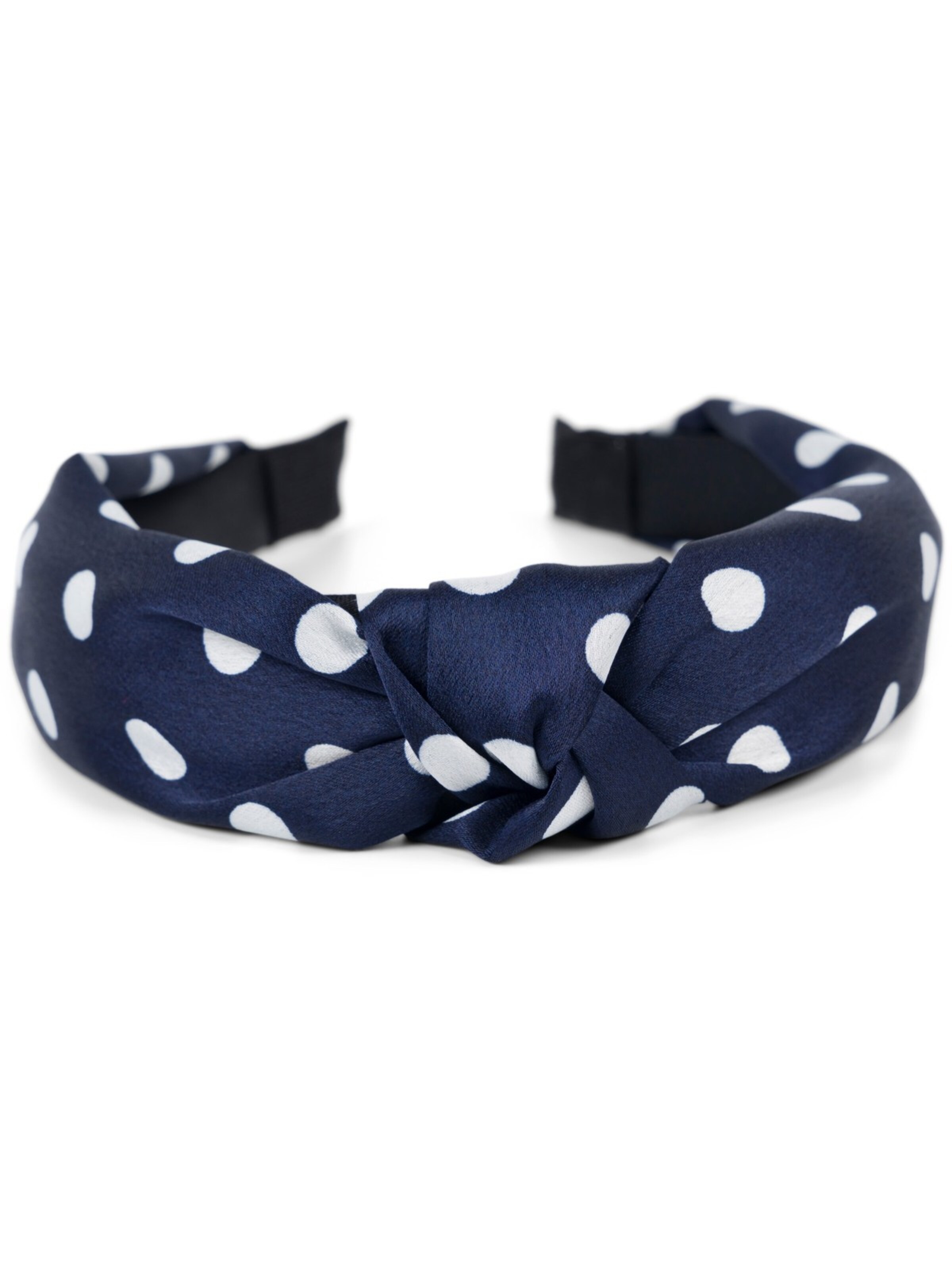styleBREAKER Haarschmuck 'Haarreif gepunktet mit Knoten Rockabilly'‌‌‌‌‌ in Blau
