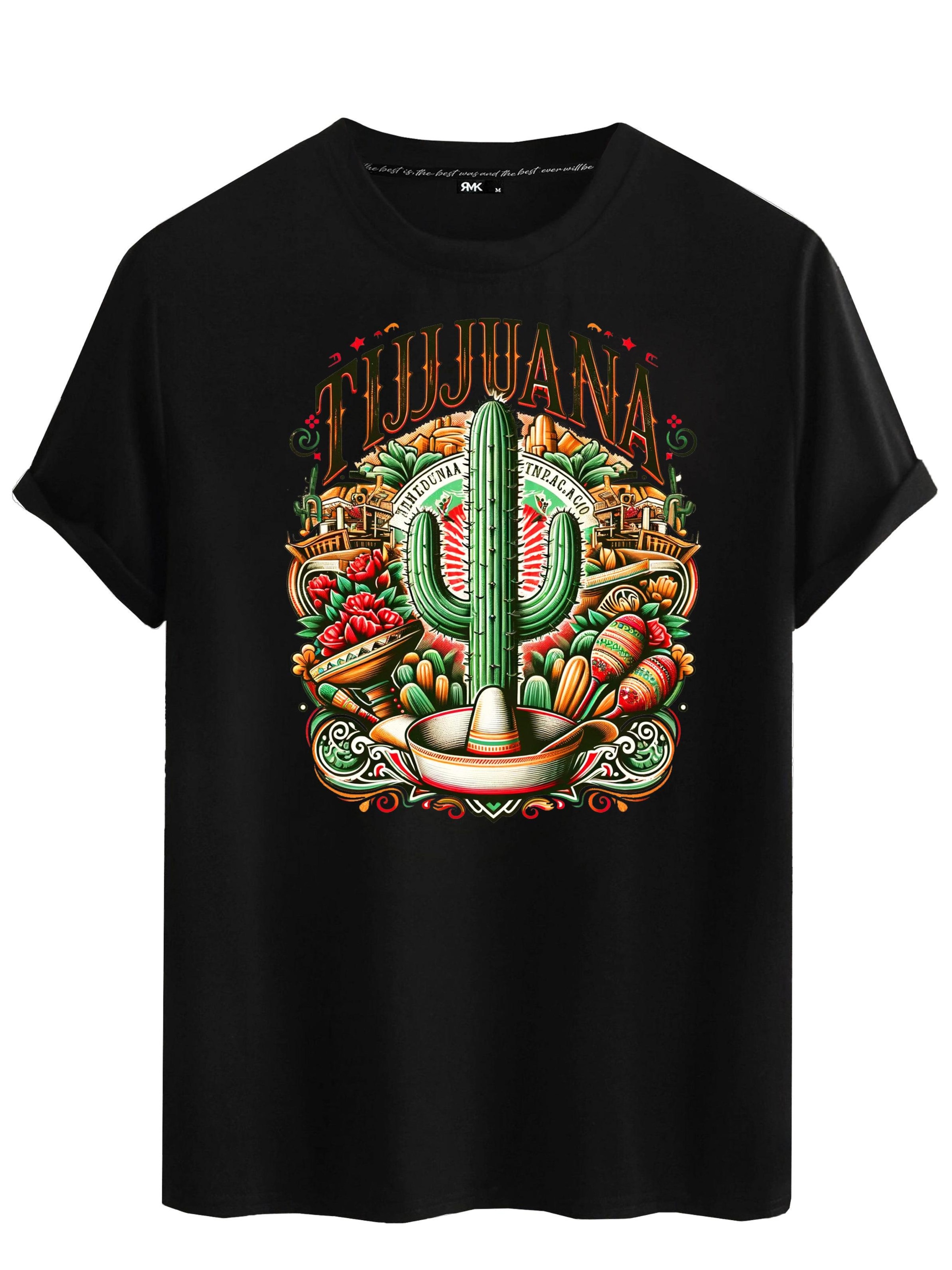 RMK Shirt 'Mexico Tijuana' in Black: front