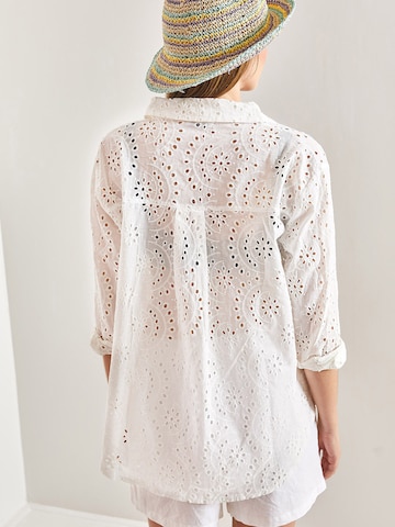 Bianco Lucci Bluse in Weiß