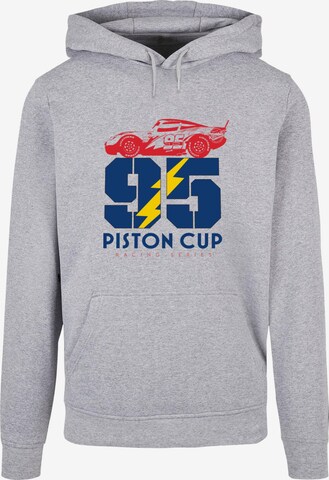 ABSOLUTE CULT Sweatshirt 'Cars - Piston Cup 95' in Grijs: voorkant