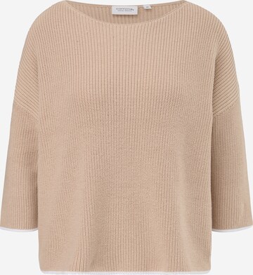 Pull-over comma casual identity en beige : devant