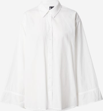 Camicia da donna 'FUBBU' di PIECES in bianco: frontale