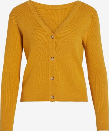 VILA Knit Cardigan 'Comfy' in Yellow: front