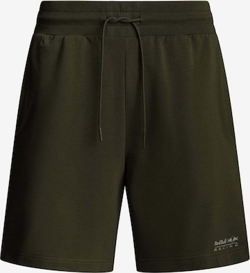 Regular Pantalon 'Essential' Red Bull Racing x Pepe Jeans en vert : devant