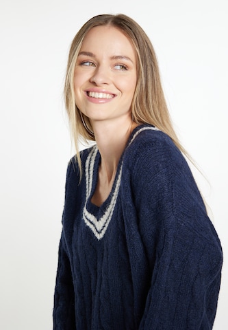 DreiMaster Maritim Pullover 'Boundry' in Blau