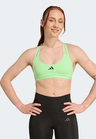 ADIDAS PERFORMANCE Bustier Sport-BH 'Aeroimpact Luxe' in Grün