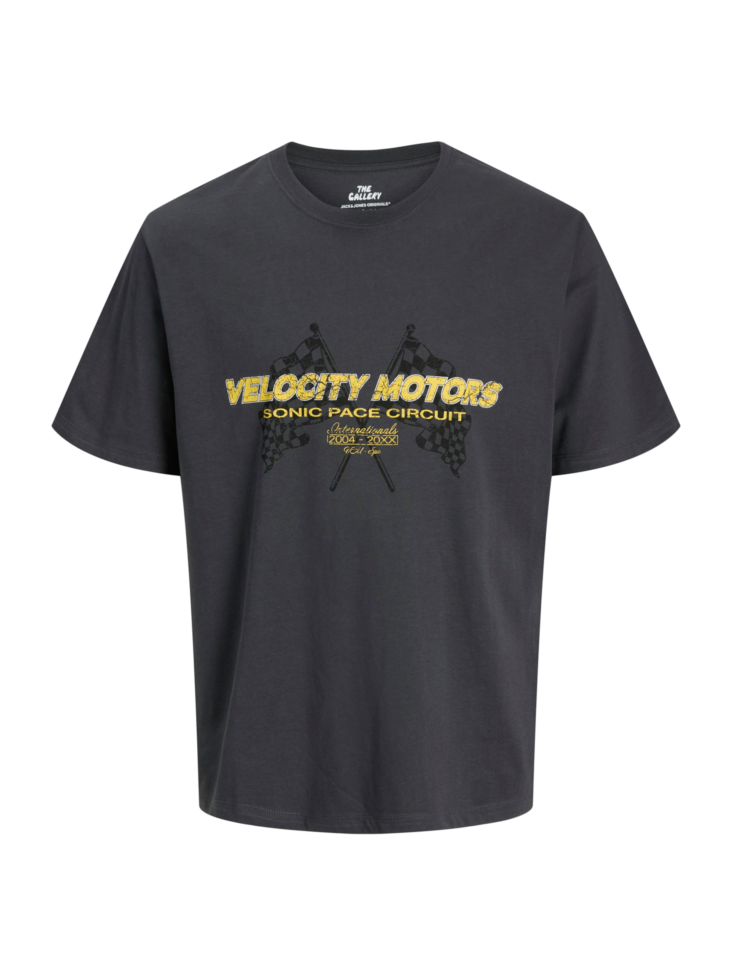 pilka JACK & JONES Marškinėliai 'JORFORMULA GALLERY': priekis