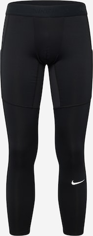 NIKE Skinny Spodnie sportowe 'Pro' w kolorze czarny: przód