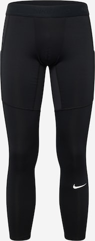 NIKE Skinny Workout Pants 'Pro' in Black: front