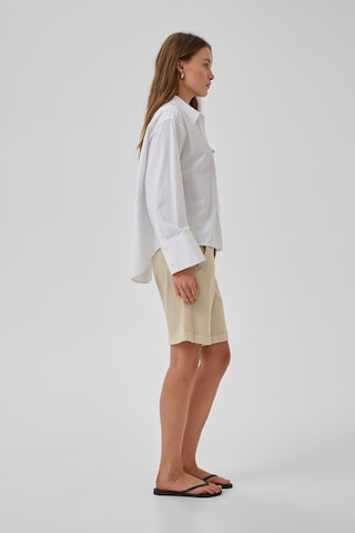 My Essential Wardrobe Loosefit Bukser med fals i beige