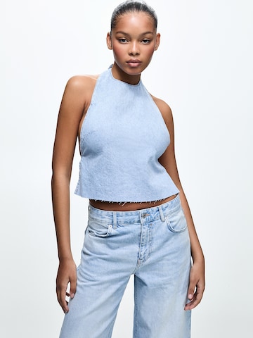 Pull&Bear Bluse in Blau: predná strana