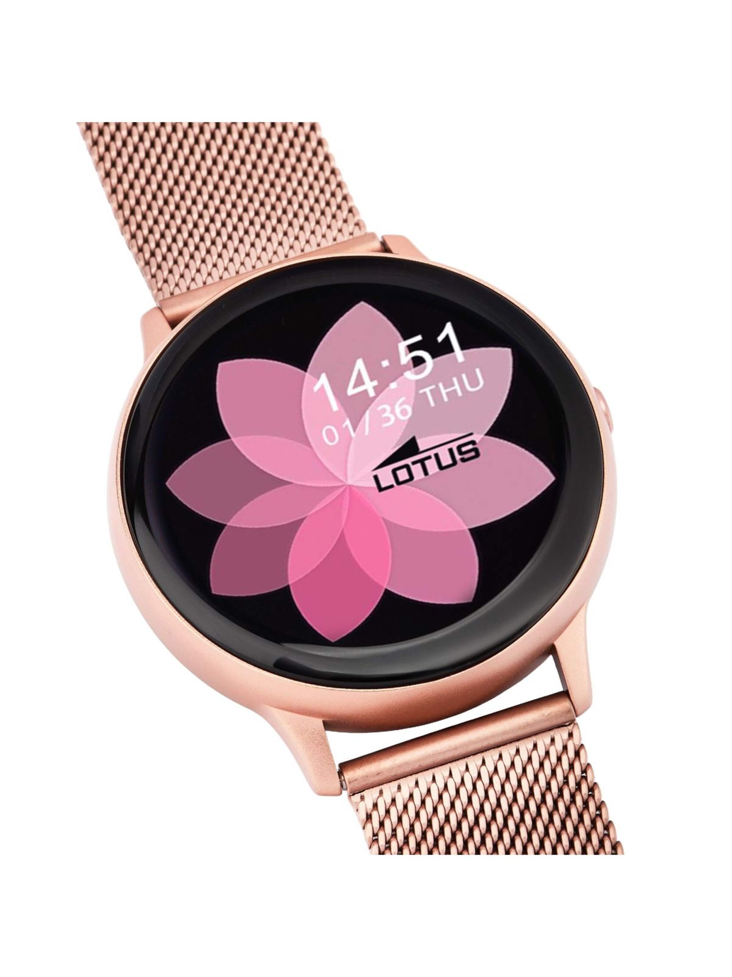 Montre digitale Lotus en or