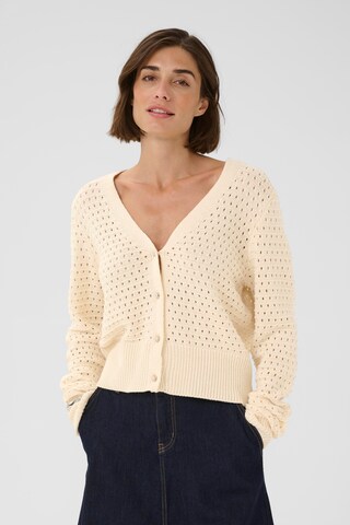 CULTURE Cardigan 'CUcallum' i beige: forside