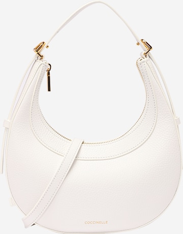 Coccinelle - Bolso de hombro en blanco: frente