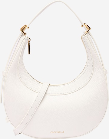 Coccinelle Shoulder Bag in White: front