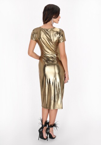 faina Jurk in Goud