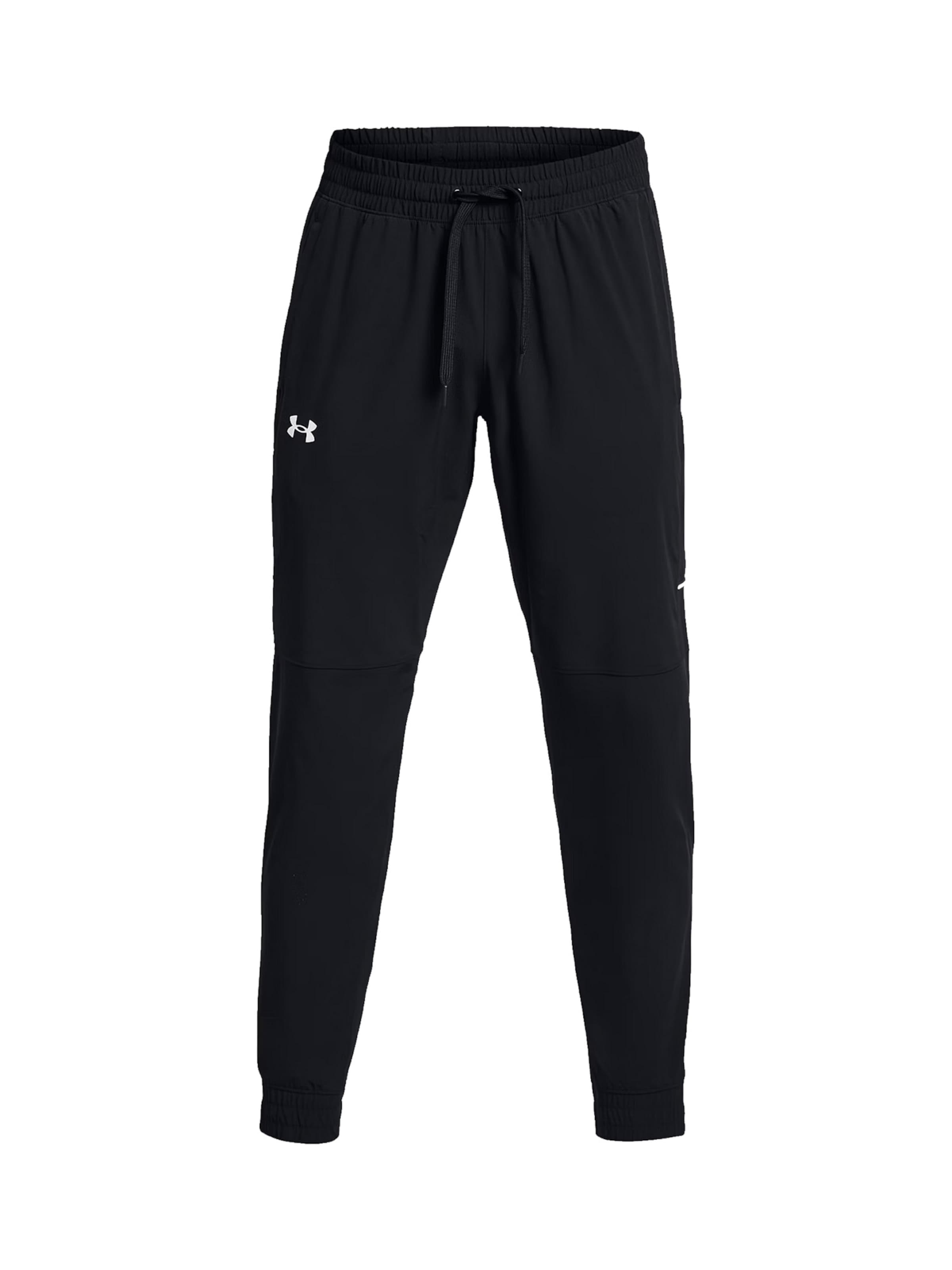 UNDER ARMOUR Tapered Sporthose in Schwarz: Vorderseite