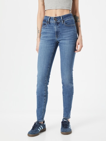 LEVI'S ® Skinny Jeans '711 Double Button' in Blauw: voorkant