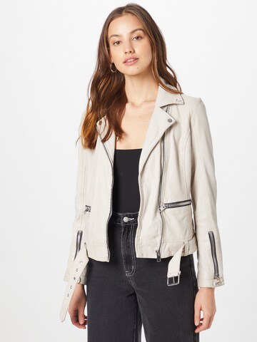 Gipsy Between-Season Jacket in White: front