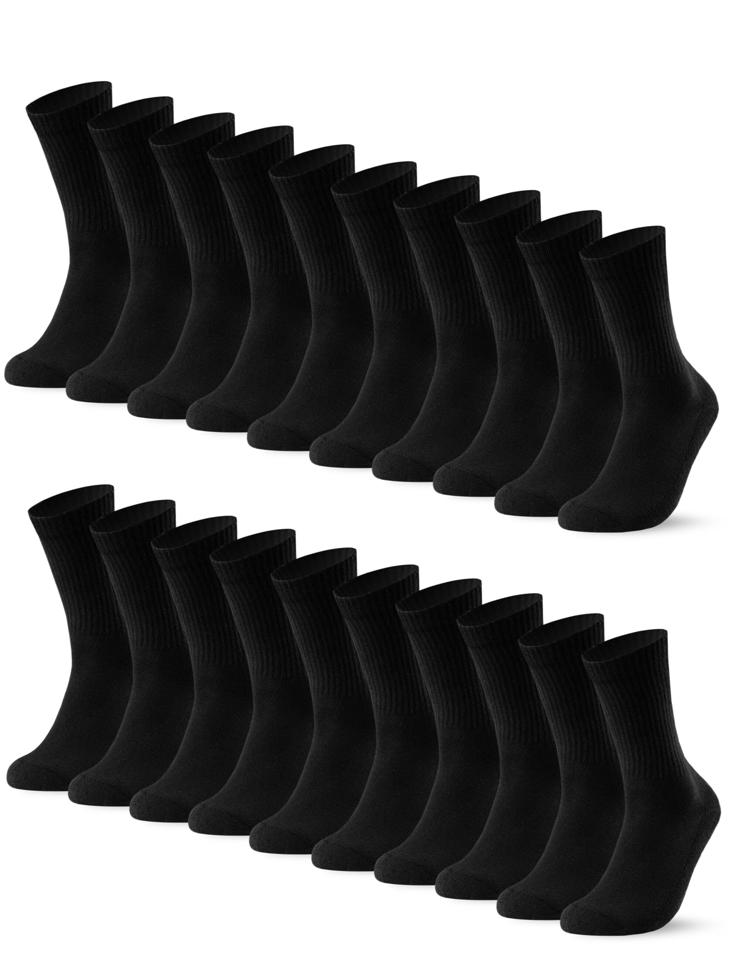 sockenkauf24 Athletic Socks in Black: front