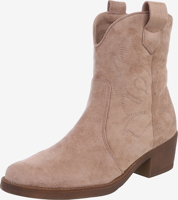 Ital-Design Cowboystiefel in Beige: Vorderseite