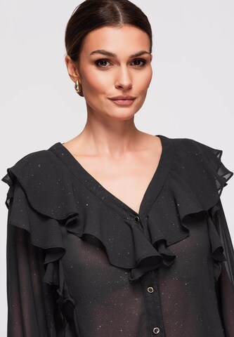 Ombre Blouse in Black