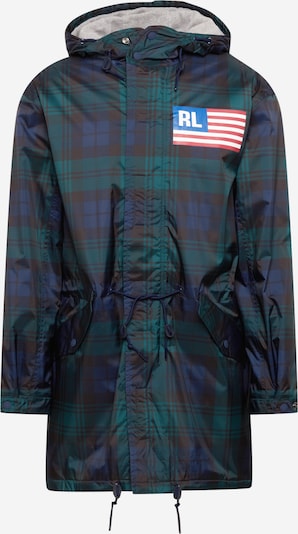 Polo Ralph Lauren Übergangsparka in de kleur Nachtblauw / Spar / Zwart / Wit, Productweergave