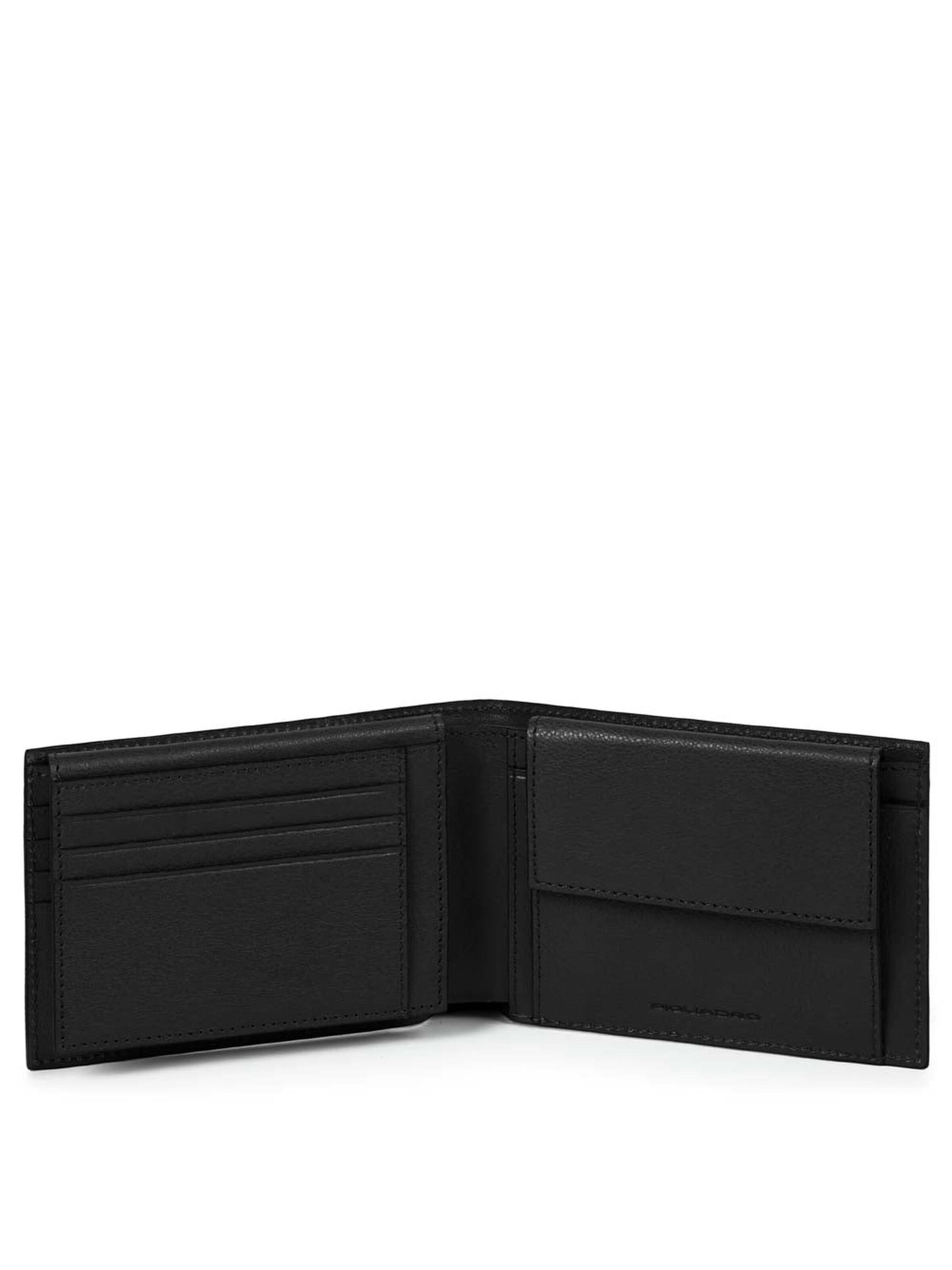 Piquadro Portemonnaie‌‌‌‌‌ in Schwarz: Vorderseite