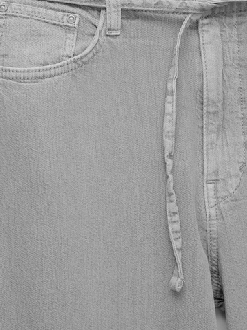 Pull&Bear Široke hlačnice Kavbojke | siva barva