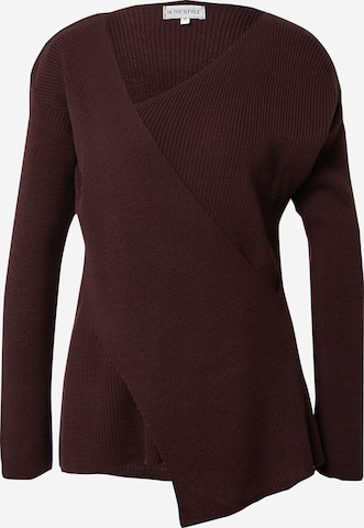 In The Style Sweater 'JAC JOSSA' in Brown: front