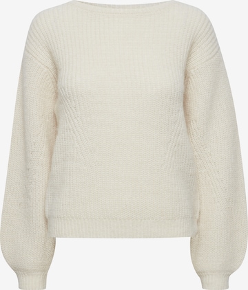 Pullover 'IRIS' di PULZ Jeans in beige: frontale
