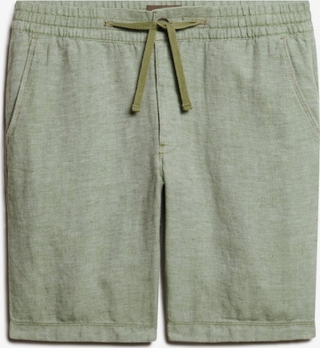 Superdry Regular Broek in Groen: voorkant