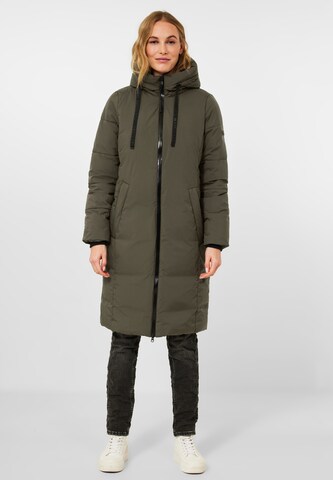 CECIL Winter Coat in Green: front
